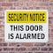 Signmission This Door Is Alarmed OSHA Security Notice Sign, Plastic, 10in W x 7in L, 2PK OS-2PACK-SN-P-710-L-11652 - alternate 5